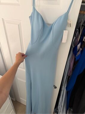 J’Adore Light Blue Spaghetti Strap Slip Dress - Size 2 | Blue Bridesmaid Dress